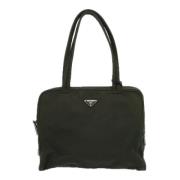 Pre-owned Fabric totes Prada Vintage , Green , Dames