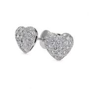 Pre-owned White Gold earrings Cartier Vintage , Gray , Dames