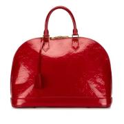 Pre-owned Leather handbags Louis Vuitton Vintage , Red , Dames