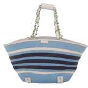 Pre-owned Canvas totes Burberry Vintage , Blue , Dames