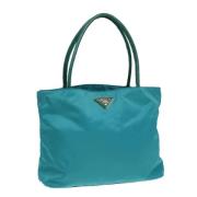 Pre-owned Nylon totes Prada Vintage , Blue , Dames