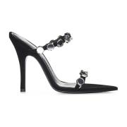 Zwarte Venus Sandalen Stiletto Hakken The Attico , Black , Dames