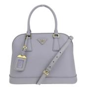 Pre-owned Leather handbags Prada Vintage , Purple , Dames