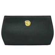 Pre-owned Leather clutches Cartier Vintage , Black , Dames