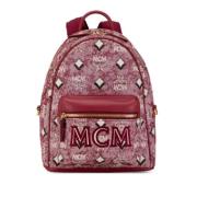 Pre-owned Canvas backpacks MCM Pre-owned , Red , Dames