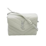 Pre-owned Leather shoulder-bags Yves Saint Laurent Vintage , White , D...