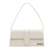 Pre-owned Leather shoulder-bags Jacquemus Pre-owned , White , Dames