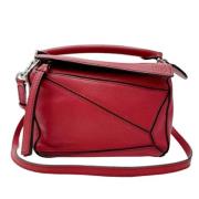 Pre-owned Canvas handbags Loewe Pre-owned , Red , Dames