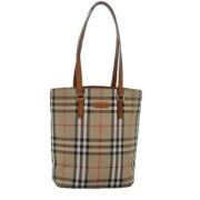 Pre-owned Canvas totes Burberry Vintage , Beige , Dames