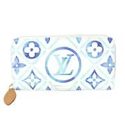 Pre-owned Leather wallets Louis Vuitton Vintage , Blue , Dames