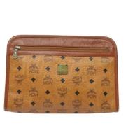 Pre-owned Canvas clutches MCM Pre-owned , Brown , Dames