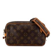 Pre-owned Canvas louis-vuitton-bags Louis Vuitton Vintage , Brown , Da...