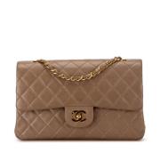 Pre-owned Leather chanel-bags Chanel Vintage , Brown , Dames