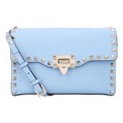 Leather shoulder-bags Valentino , Blue , Dames