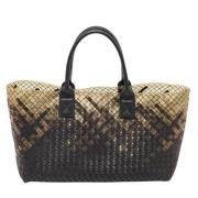 Pre-owned Leather totes Bottega Veneta Vintage , Black , Dames