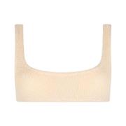 Beige Bralette Bikini Top Naima MC2 Saint Barth , Beige , Dames