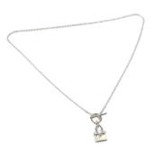 Pre-owned Silver necklaces Hermès Vintage , Gray , Dames