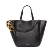 Zwarte leren schoudertas JW Anderson , Black , Dames