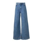 Denim Jeans Over Fit Weekend , Blue , Dames