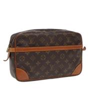 Pre-owned Canvas clutches Louis Vuitton Vintage , Brown , Dames