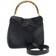 Pre-owned Leather gucci-bags Gucci Vintage , Black , Dames