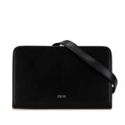 Pre-owned Leather shoulder-bags Dior Vintage , Black , Dames