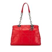 Pre-owned Leather totes Dior Vintage , Red , Dames