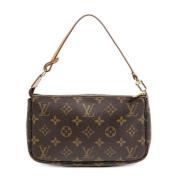 Pre-owned Canvas handbags Louis Vuitton Vintage , Brown , Dames