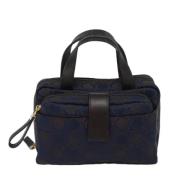 Pre-owned Canvas handbags Salvatore Ferragamo Pre-owned , Blue , Dames