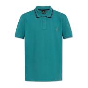 Polo met logo PS By Paul Smith , Green , Heren