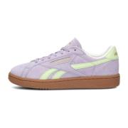 Paarse Suède Lage Sneakers Reebok , Purple , Dames