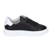 Lage Leren Sneakers voor Mannen Philippe Model , Black , Heren