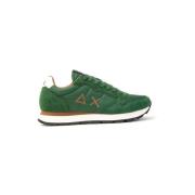 Tom Solid Suède Sneakers Sun68 , Green , Heren