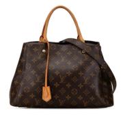 Pre-owned Canvas handbags Louis Vuitton Vintage , Brown , Dames