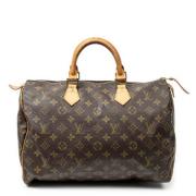 Pre-owned Coated canvas handbags Louis Vuitton Vintage , Brown , Dames