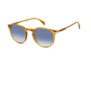 Tijdloze elegantie zonnebril met metalen inzetstuk Eyewear by David Be...