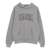 Gestreepte hoodie met kangoeroezak Usual , Gray , Heren