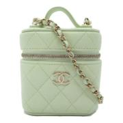 Pre-owned Fabric handbags Chanel Vintage , Green , Dames