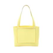 Pre-owned Fabric shoulder-bags Hermès Vintage , Yellow , Dames