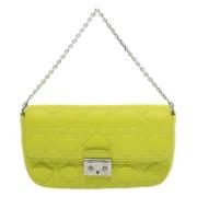 Pre-owned Leather dior-bags Dior Vintage , Yellow , Dames