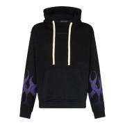 Vlammen Lichtgewicht Hoodie Zwart/Paars Vision OF Super , Black , Here...