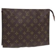 Pre-owned Canvas pouches Louis Vuitton Vintage , Brown , Dames