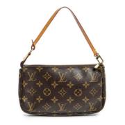 Pre-owned Canvas handbags Louis Vuitton Vintage , Brown , Dames