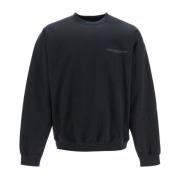 Oversized Logo Crewneck Sweatshirt Y-3 , Black , Heren