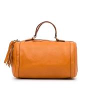 Pre-owned Leather gucci-bags Gucci Vintage , Orange , Dames