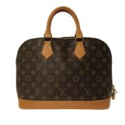 Pre-owned Canvas handbags Louis Vuitton Vintage , Brown , Dames