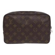 Pre-owned Canvas clutches Louis Vuitton Vintage , Brown , Dames