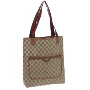 Pre-owned Canvas totes Gucci Vintage , Beige , Dames