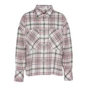 Marnie Geruite Shirt in Roze Barbour , Multicolor , Dames