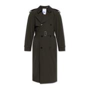 Dubbelrijige trenchcoat met riem Burberry , Brown , Heren